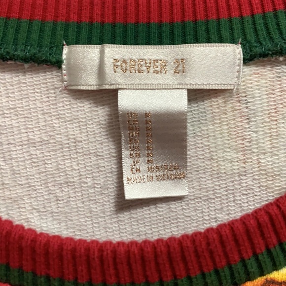 Flowers and bees sweater forever 21 crewneck - Picture 3 of 4